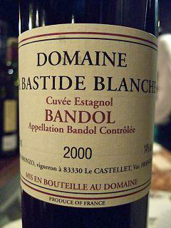 Bandol, La Bastide Blanche, Cuvée Estagnol 2003 75Cl