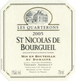 St Nicolas de Bourgueil, Les Quarterons 2004 37,5Cl